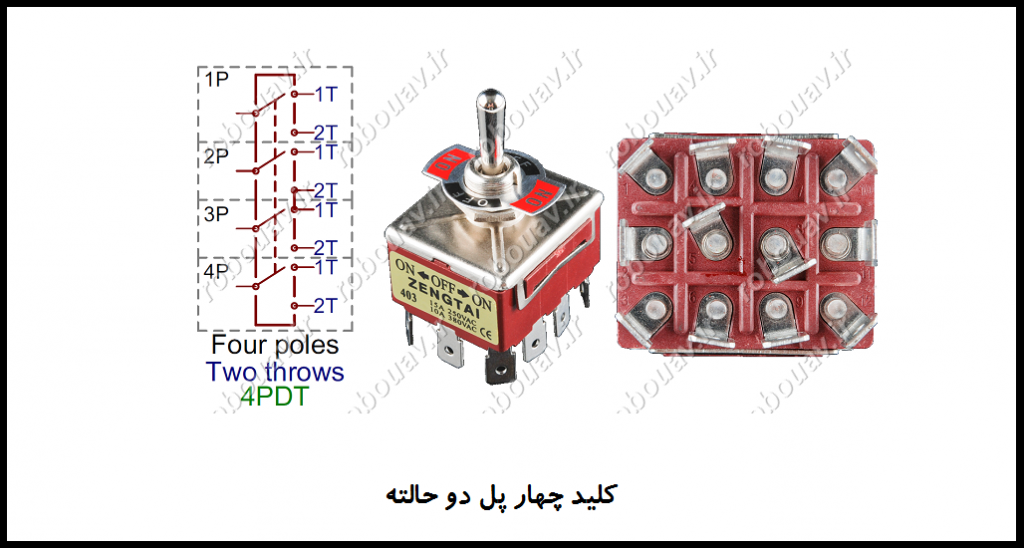 کلیدهای الکترونیکی و كليد چهار پل دو حالته