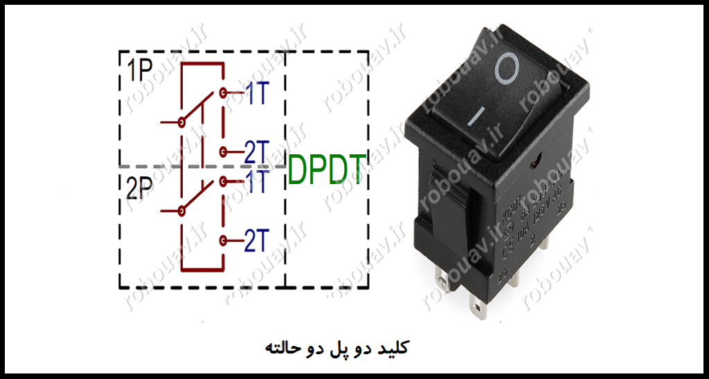 کلیدهای الکترونیکی و كليد دو پل دو حالته