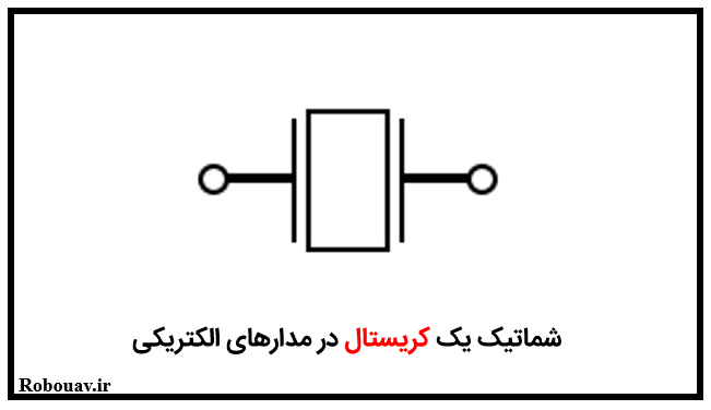 شماتیک یک کریستال در مدارهای الکتریکی