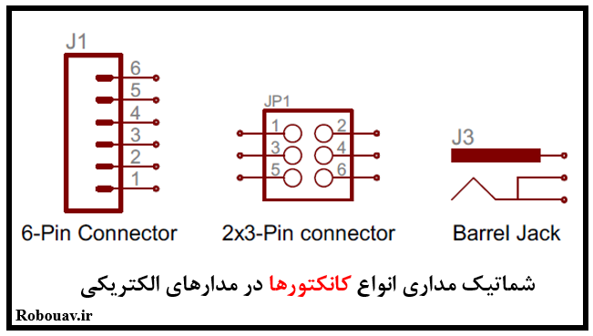 شماتیک کانکتورها در مدارهای الکتریکی