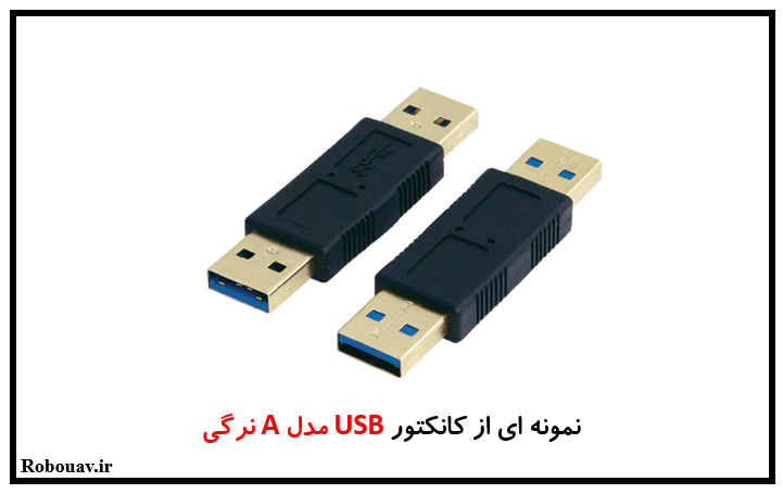 کانکتورهای USB - نمونه از کانکتور USB مدل A نرگی