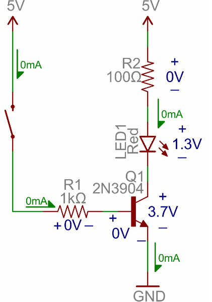 کاربرد ترانزیستورها- ترانزیستور در نقش یک switch
