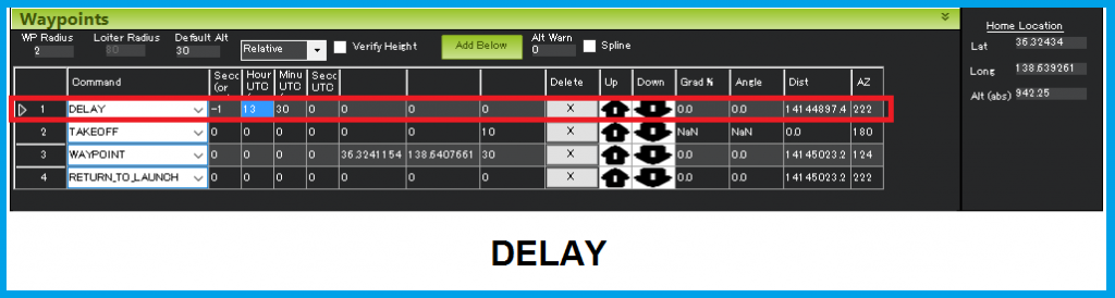 ايجاد ماموريت در ميشن پلنر با دستور delay